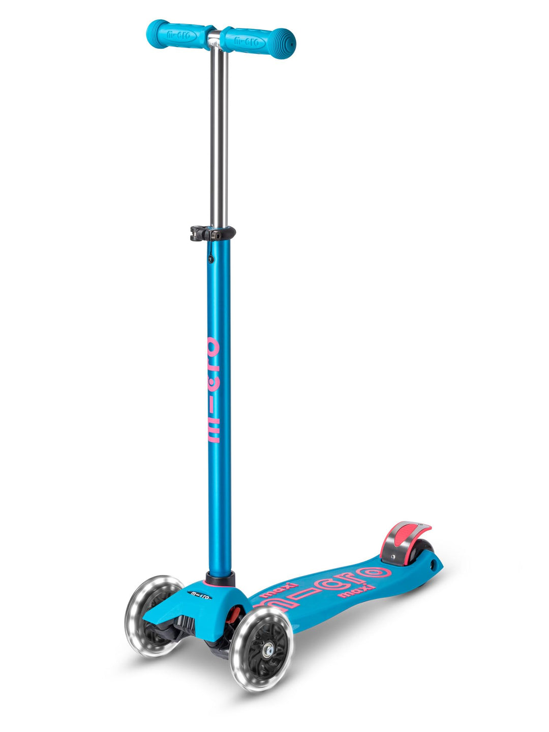 micro Maxi Deluxe LED Kickboard | Kickboard mit LED-Vorderrollen | Lenker höhenverstellbar | ab 5 Ja