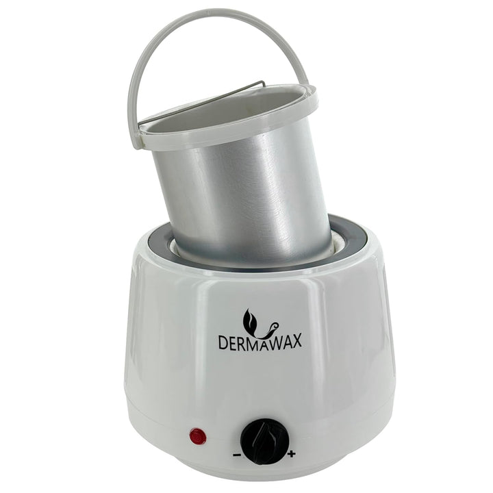 Dermawax Profi Waxing Set zur Haarentfernung 1000 ml Wachswärmer Made in Spanien 1 kg Azulen Wachspe