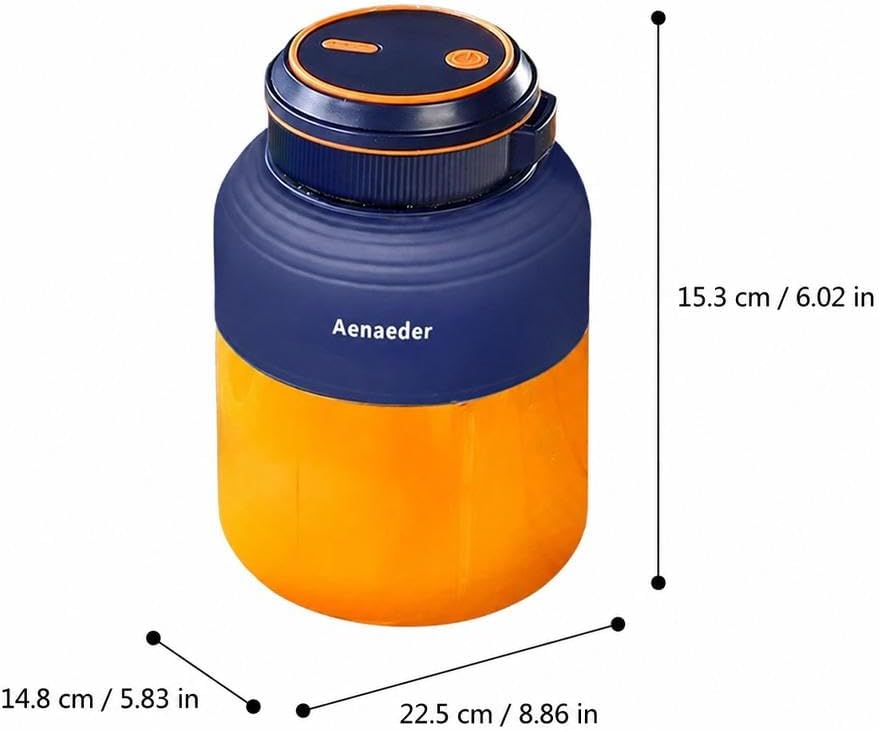 Tragbarer kabelloser Entsafterbecher, 1300 ml grosse Kapazität, kabelloser Entsafter, USB-wiederaufl