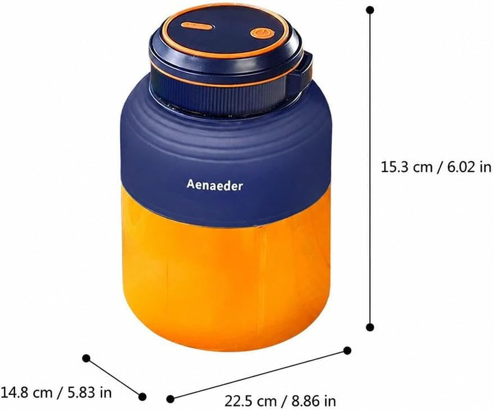 Tragbarer kabelloser Entsafterbecher, 1300 ml grosse Kapazität, kabelloser Entsafter, USB-wiederaufl