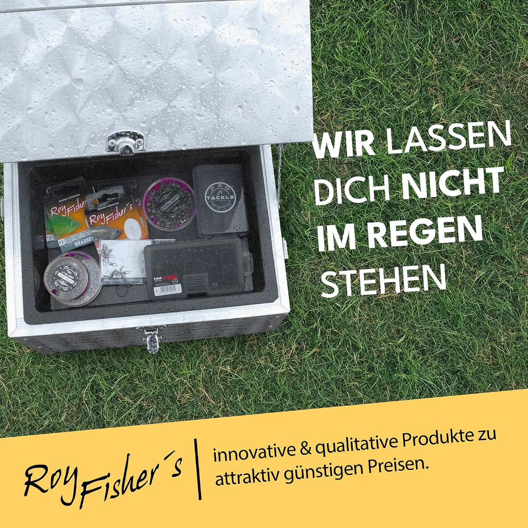 Roy Fishers Sitzkiepe mit Angelkiste Angelkoffer Sitzbox Angelbox Angelsitz Angeln (1-ladig), 1-ladi