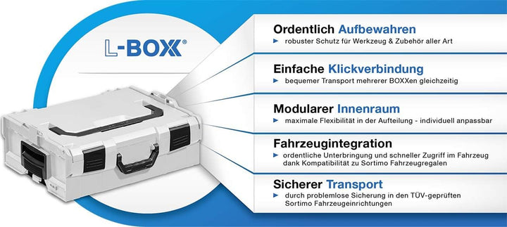Sortimentskoffer Kunststoff | Bosch Sortimo L-BOXX 102 Insetboxenset D3 | Erstklassige Sortierboxen