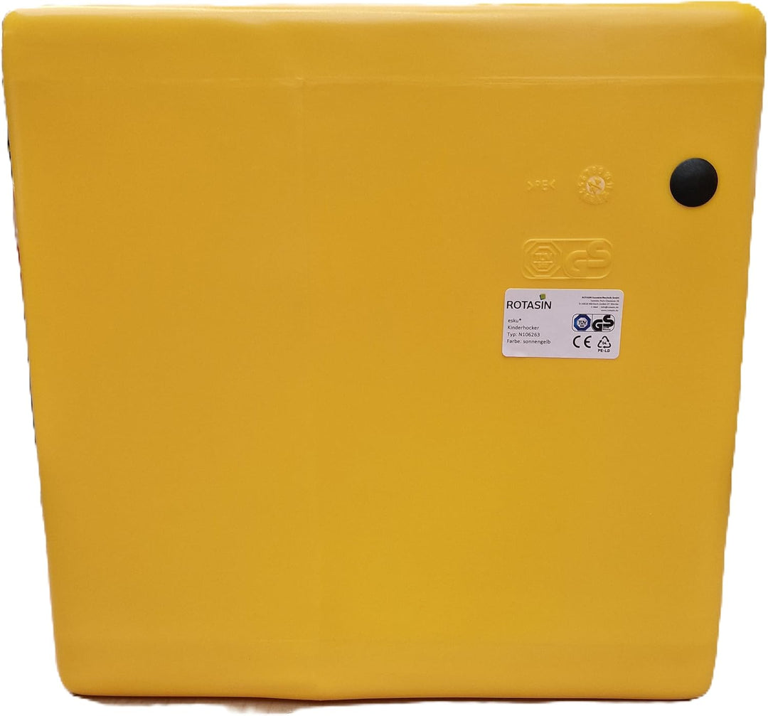 esku DADU Kinderhocker mit DREI Sitzhöhen für Innen- und Aussenbereich | wetterfester Wendehocker fü