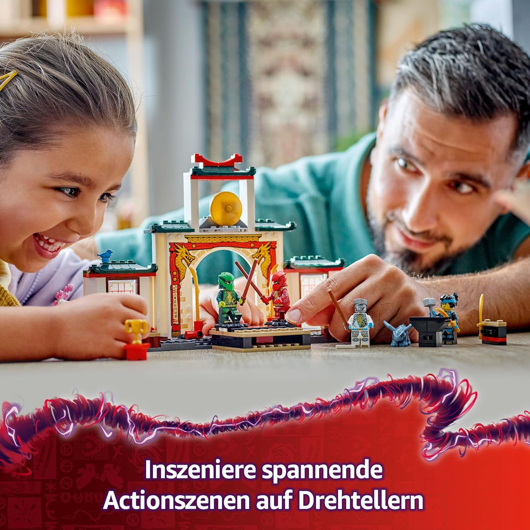 LEGO NINJAGO Spinjitzu-Tempel der Ninja - Spielset mit 4 Minifiguren und 1 Drachen Figur - Bauset -