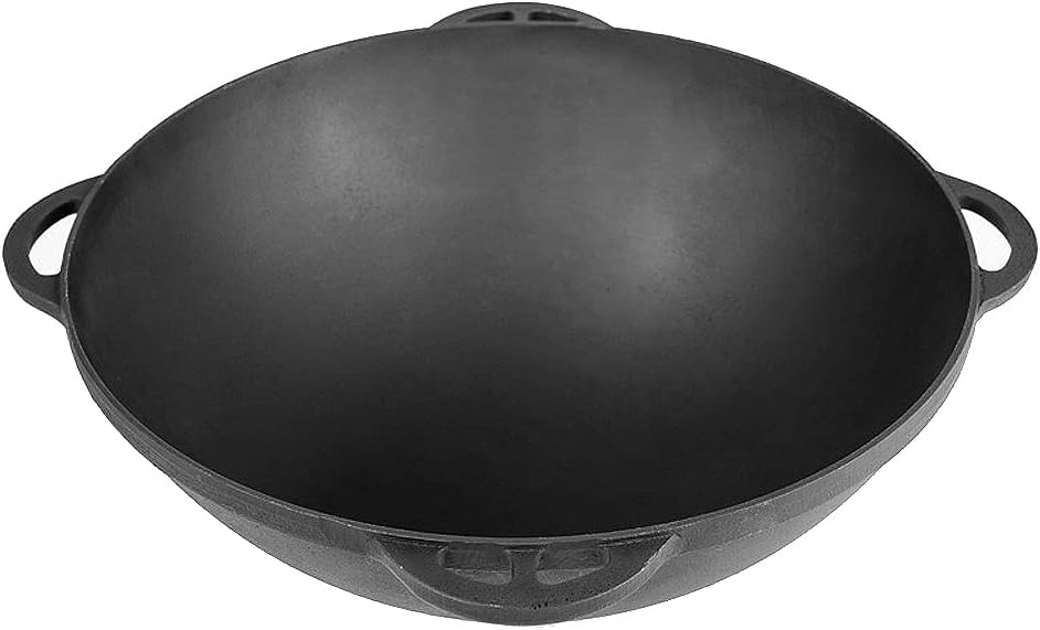 Syton Asia-Kasan mit Deckel, Topf, Wok aus Gusseisen, Ø 34 cm, 8 Liter 8 Liter, mit Deckel, Ø 34 cm,