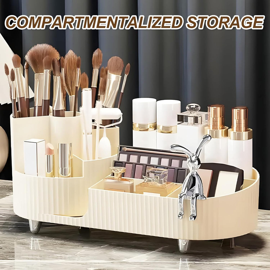 Schminktisch Kosmetik Make Up Organizer, Makeup Skincare Organizers, 360° Drehbar Multifunktionale P