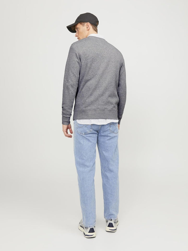 JACK & JONES Herren Jjebasic Sweat Crew Neck Noos Sweatshirt XS Light Grey Melange/Fit:reg, XS Light