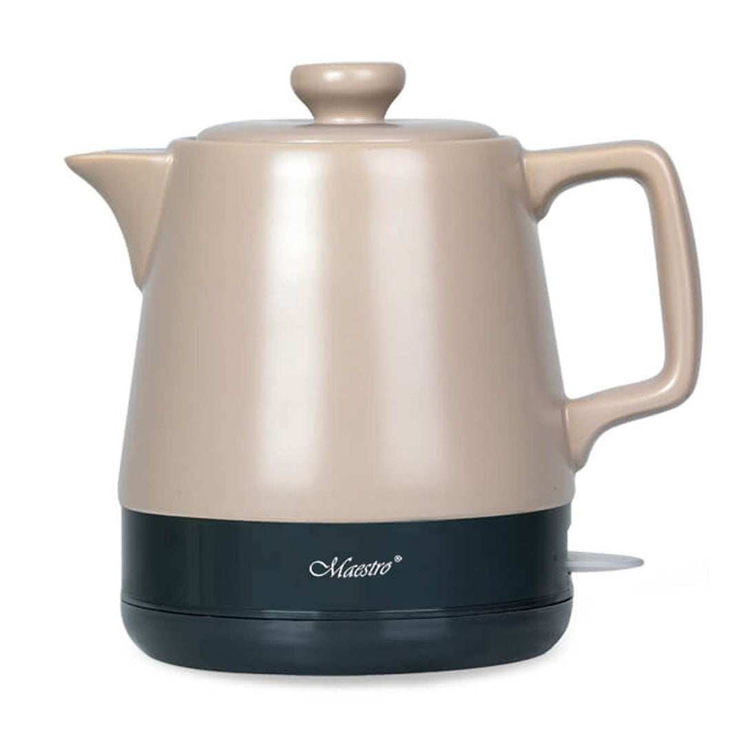 Maestro MR-071 Elektrischer Keramik-Wasserkocher, 1 l, Beige, 1000 W