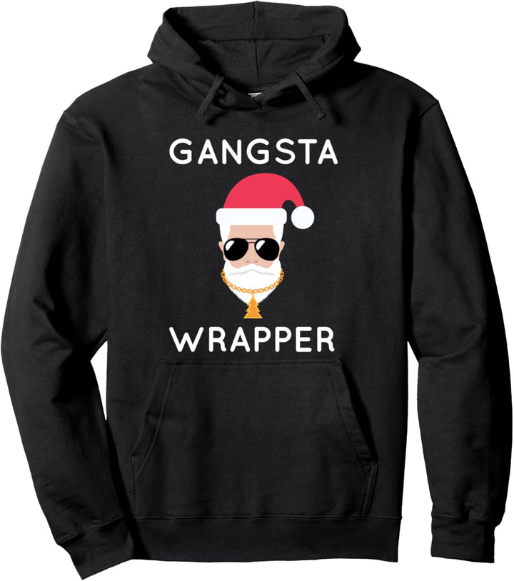 Gangsta Wrapper Santa Claus Pullover Hoodie