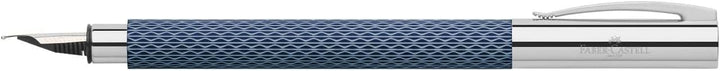 Faber-Castell 147120 - Füller Ambition OpArt Deep Water, Federstärke M, 1 Stück Deep Water Füller M,
