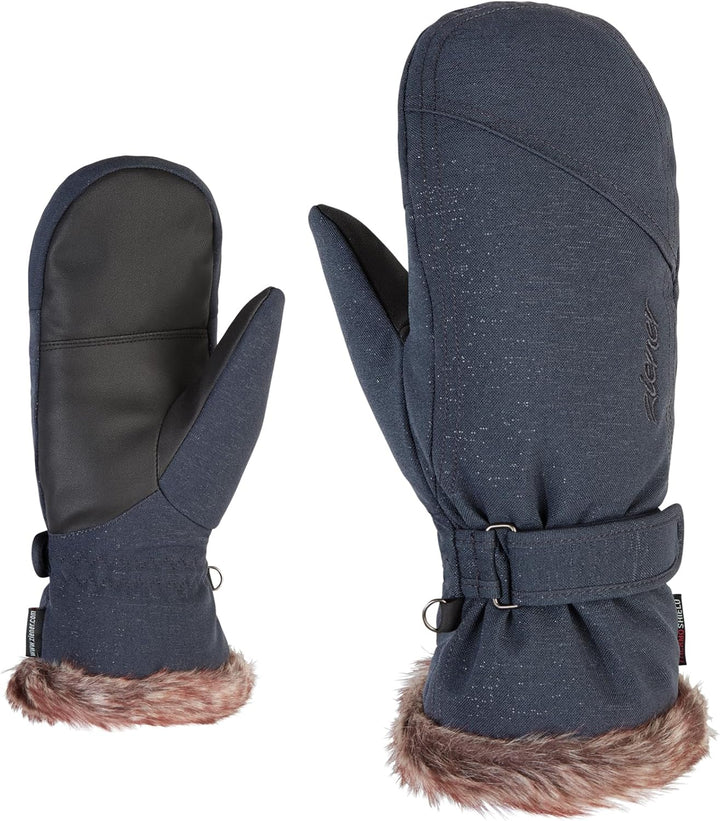 Ziener Damen KEM Mitten Lady Glove Ski-Handschuhe/Wintersport | Warm, Atmungsaktiv 6.5 gray ink spar