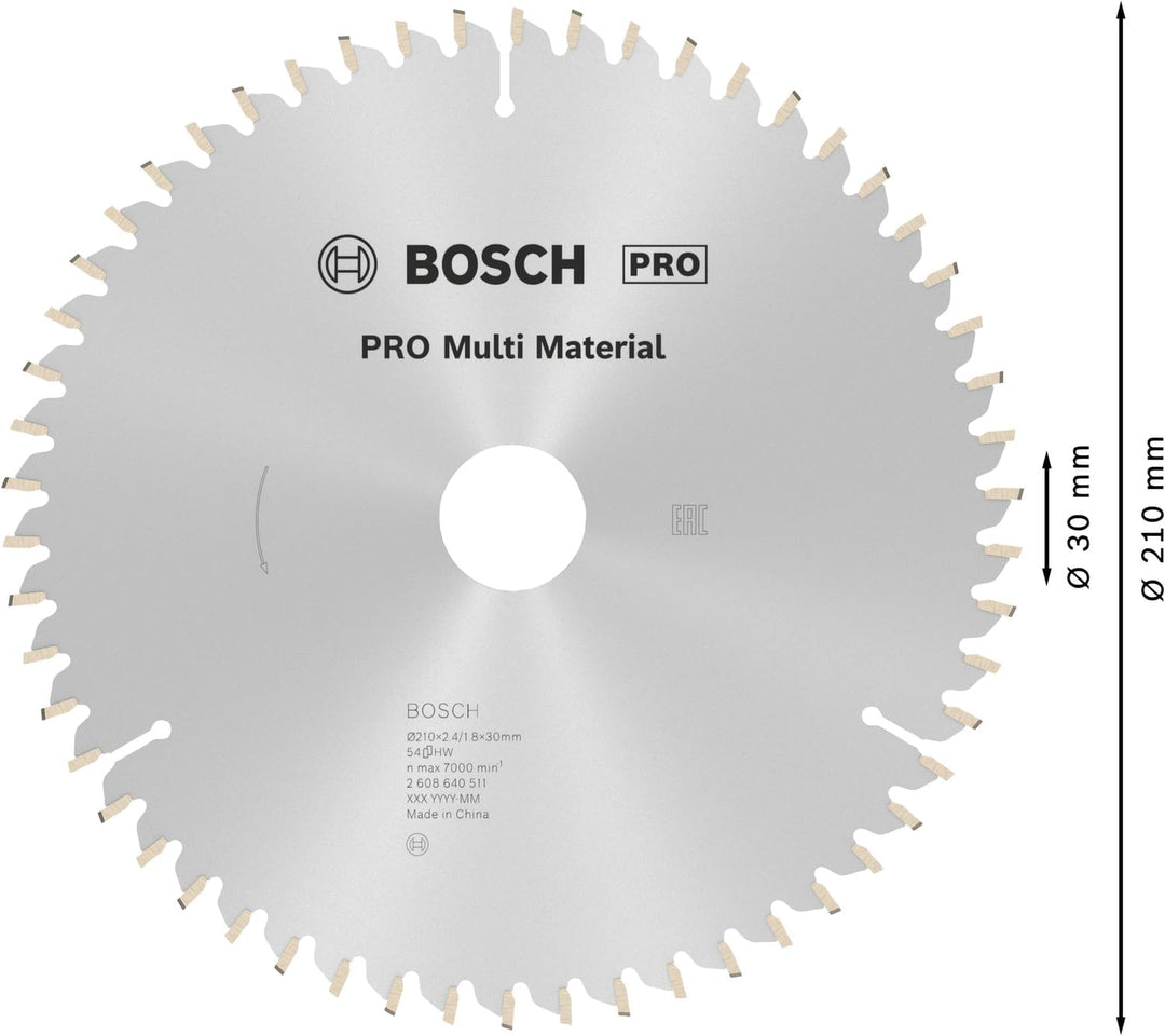Bosch Accessories Bosch Professional 1x Kreissägeblatt Multi Material (für Multimaterial, Sägeblatt