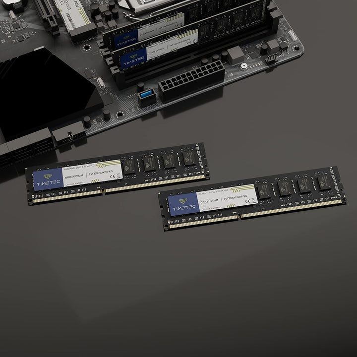 Timetec 4GB DDR3/DDR3L 1333 MHz PC3-10600 Non-ECC Ungepuffert 1,5V/1,35V CL9 2Rx8 Low Density Dual R