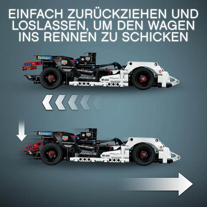 LEGO 42137 Technic Formula E Porsche 99X Electric, Rennauto für Jungen und Mädchen, Modellauto-Bausa
