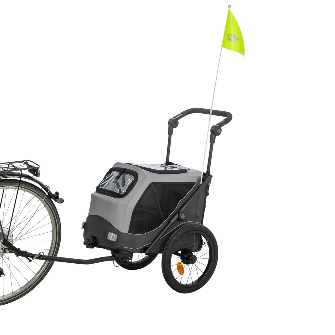 TRIXIE 12794 Fahrrad-Anhänger, Schnell-Falt-Funktion, S