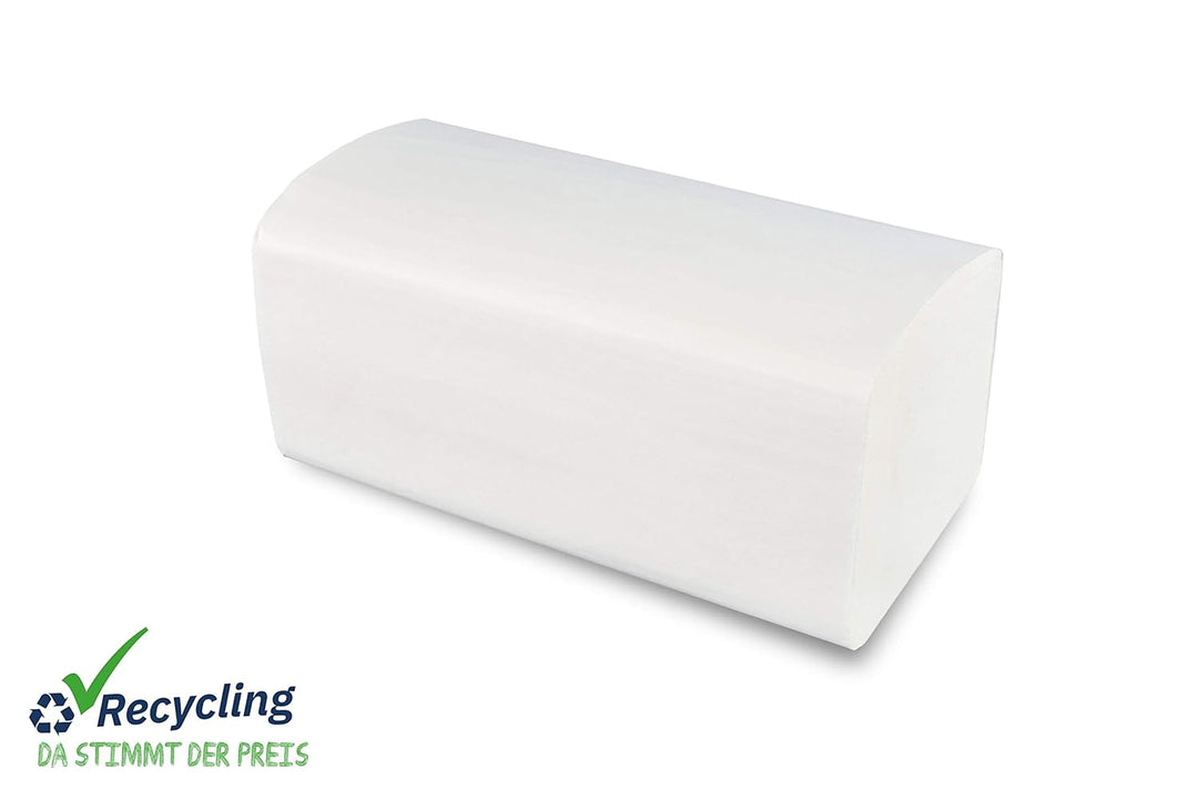 Semy Top Papierhandtuch, 2-lagig, ZZ/V Falz, 25x21 cm, weiss, 1er Pack (1 x 4000 Stück), ST-88060 Si