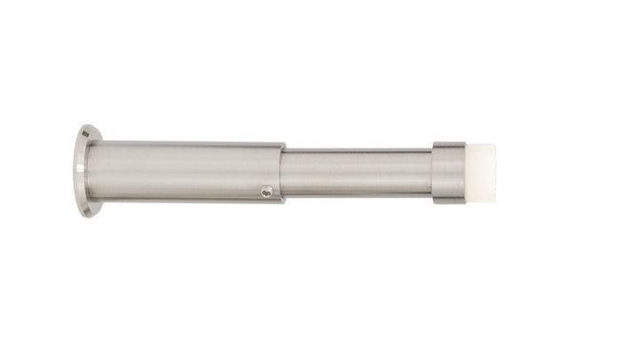 EVI HERRAJES Verstellbarer Türstopper aus Messing 88-120mm, Installation mit Schraubsockel (Edelstah