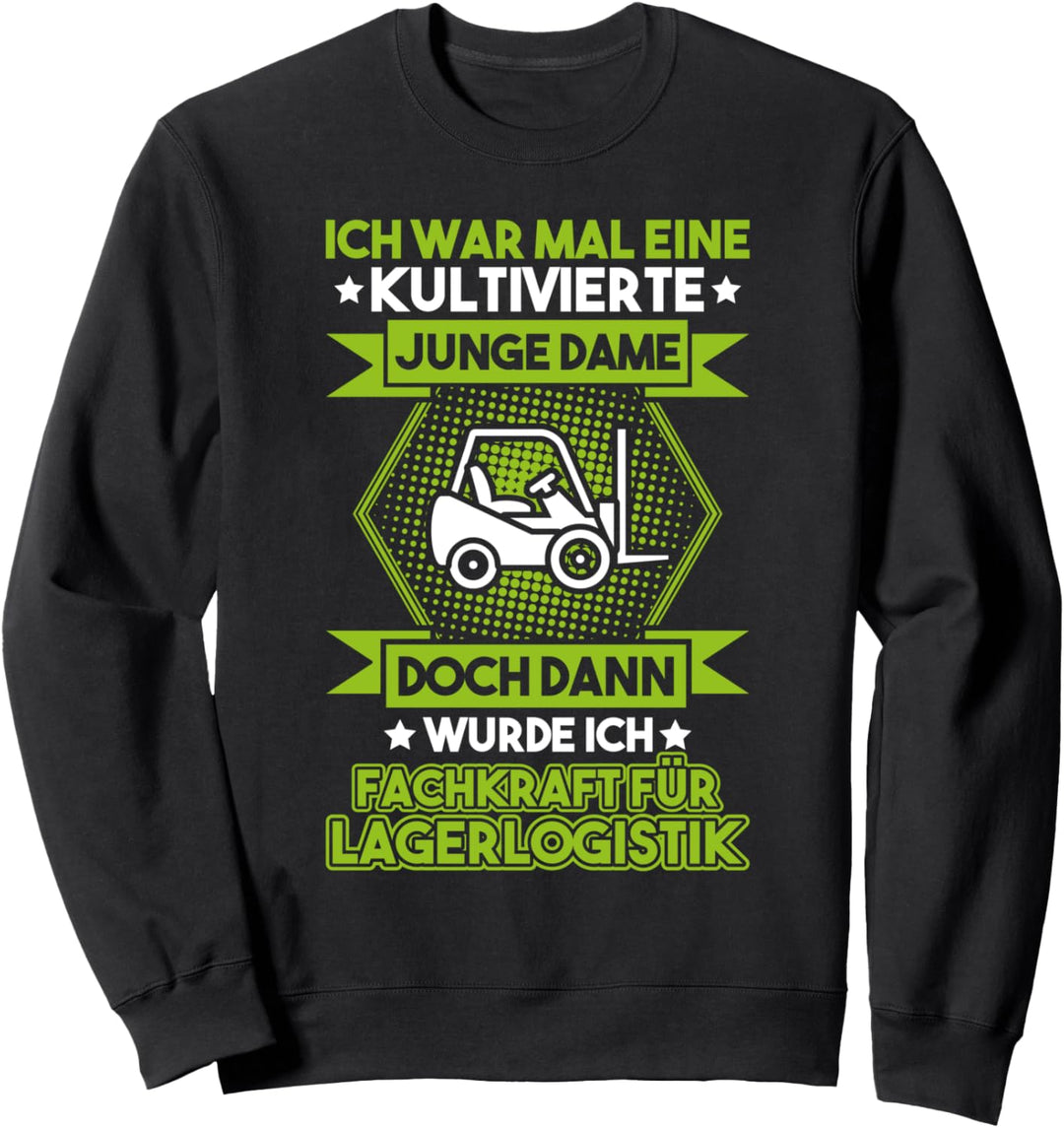 Kultivierte Junge Dame Fachkraft für Lagerlogistik Sweatshirt
