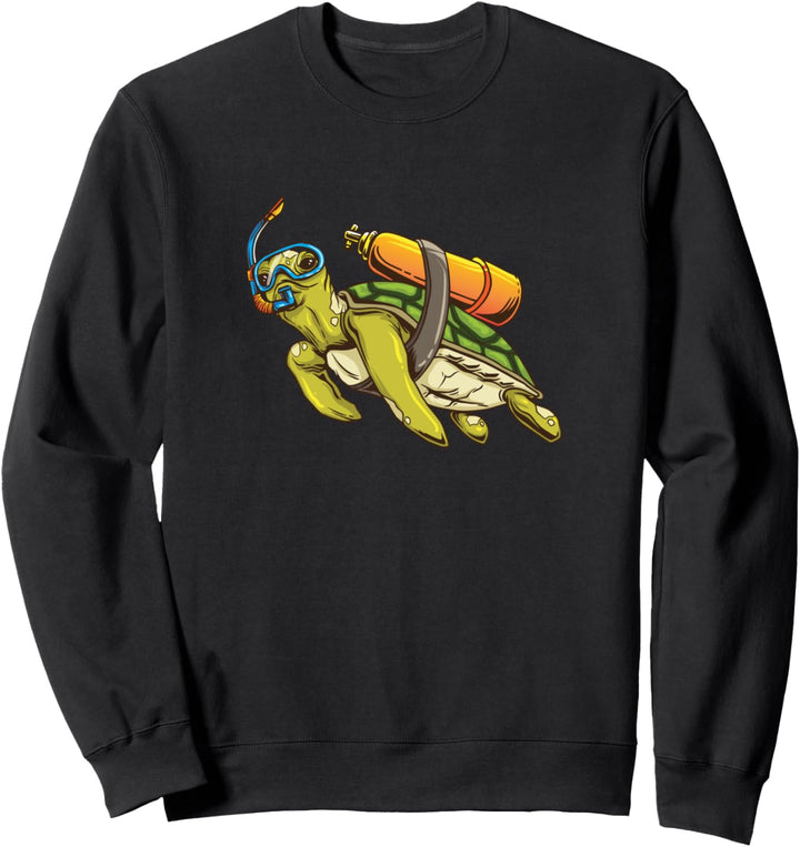 Schildkröte Taucher Sweatshirt