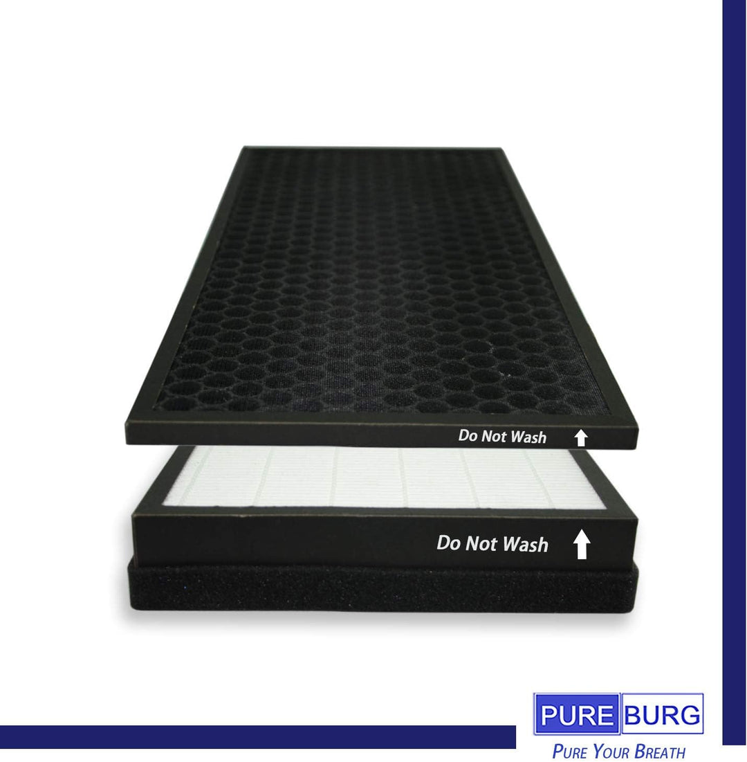 PUREBURG Ersatz-HEPA-Filter-Set, kompatibel mit Rowenta Intense Pure Luftreinigern PU40XX Serie PU40