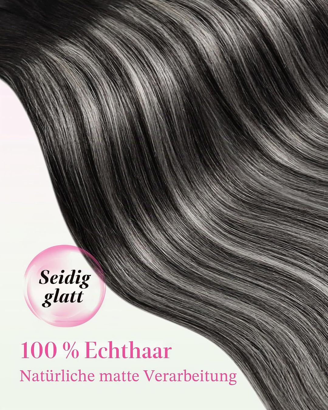 YoungSee Tape in Extensions Echthaar Ombre Tape Extensions Ombre Echthaar Extensions Tape 30 cm Tape