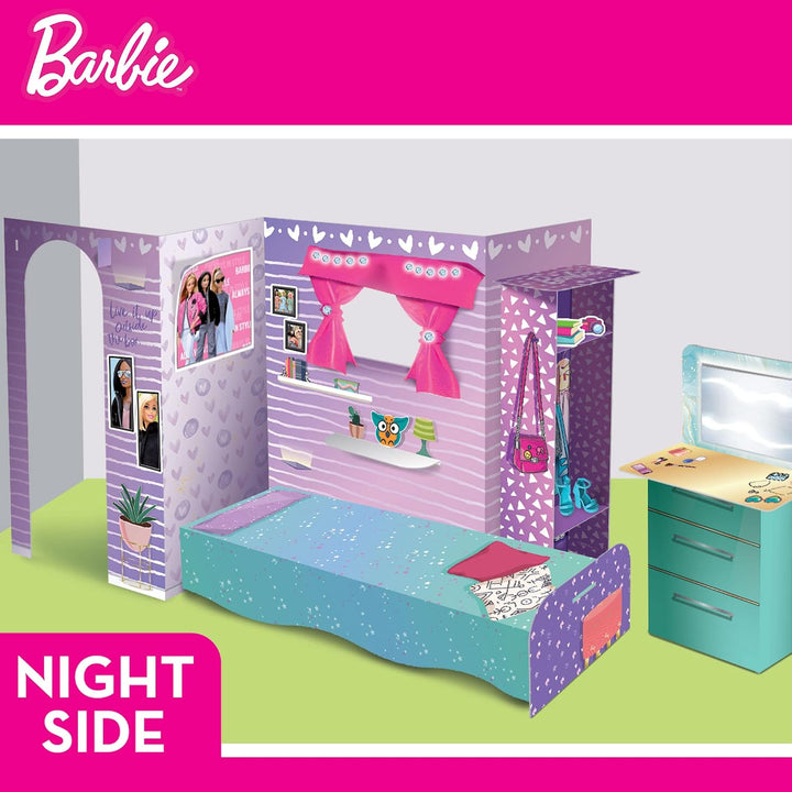 Lisciani – BARBIE – BARBIE My Night &amp; Day Loft – Puppenhaus-Set – Spielzeug für Kinder – Dekorations