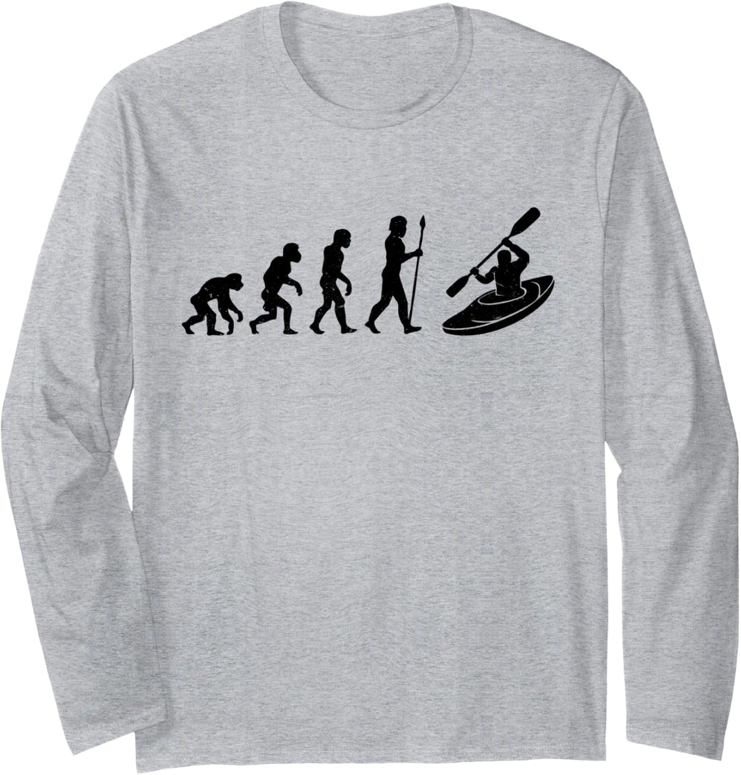 Kajak Raftung Evolution Funny Langarmshirt