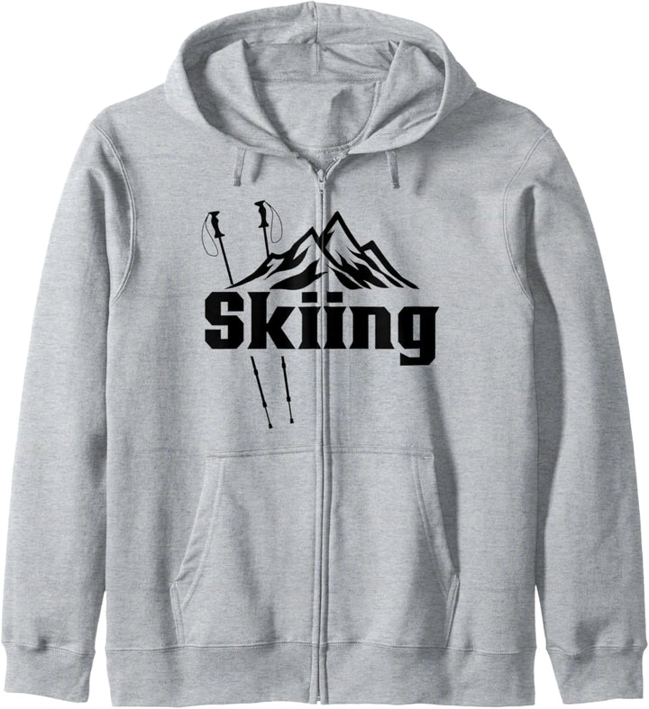 Skifahren Skiurlaub Ski Skier Skifahrer Kapuzenjacke