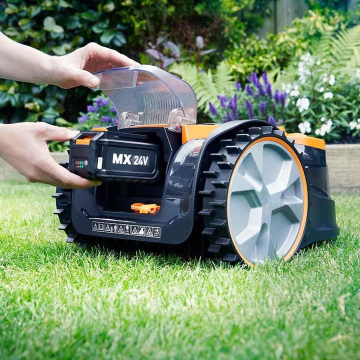LawnMaster VBRM16 Mähroboter für geeignet für bis zu 100 qm-Selbstfahrender Rasenmäher Roboter mit M