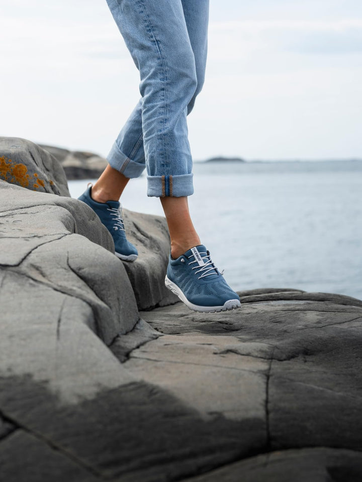 ICEBUG Eli RB9X leichter Sommer-Sneaker aus recycelten Materialien Damen + Herren, 37 EU Steel Blue