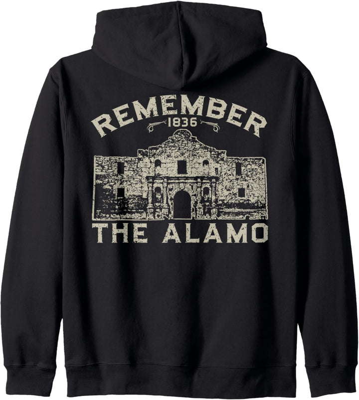 Erinnern Sie sich an die Alamo Geschichte San Antonio Texas Kapuzenjacke