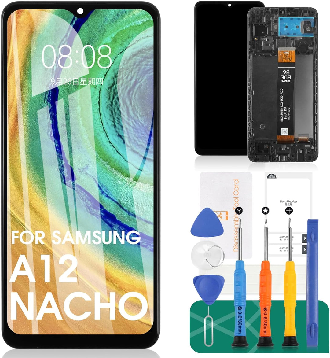 Für Samsung A12 Nacho Screen Ersatz für Galaxy A12 Nacho LCD Bildschirm für Galaxy A127 Display Ersa