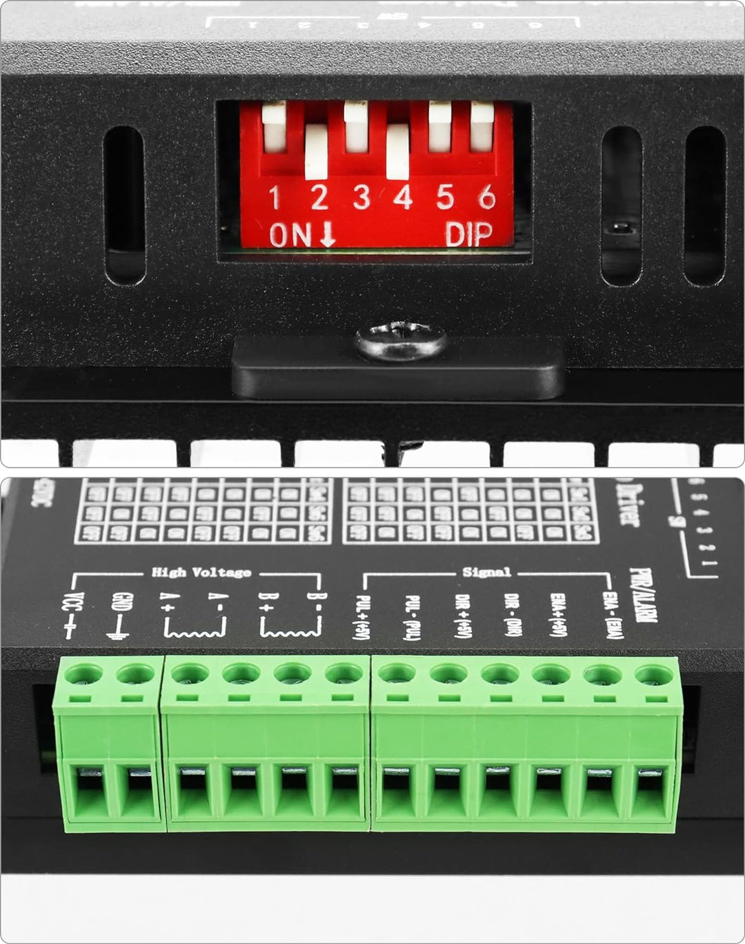 QWORK® 4 Stück TB6600 Schrittmotortreiber, Schrittmotor Stepper Driver, 4.0A 9V-42V, für 42/57/86 Ty