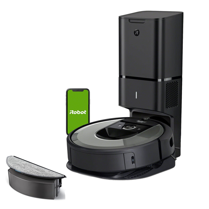 iRobot Roomba Combo i8+ (i8576) Saug-/ Wischroboter mit 2. Auffangbehälter mit Wischpad, Autom. Absa