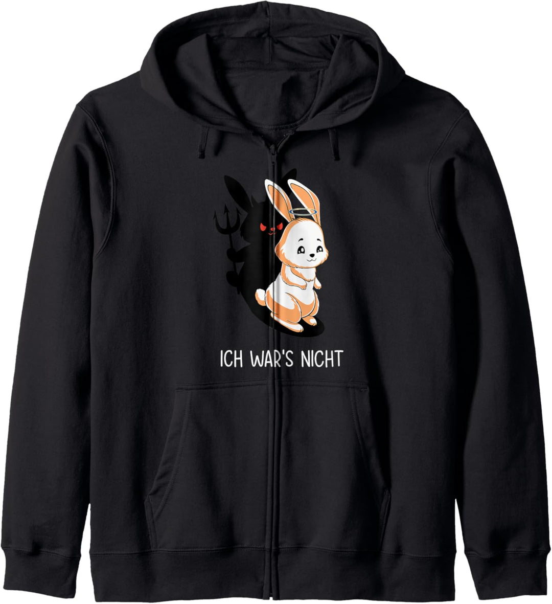 Kaninchen Ich Wars Nicht Er Wars Spruch Hase Ich War's Nicht Kapuzenjacke