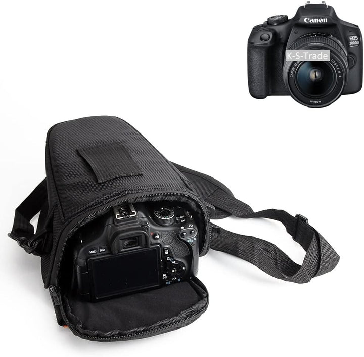 K-S-Trade Kameratasche Für Canon EOS 2000D Kameratasche Fototasche Schultertasche Umhängetasche Für