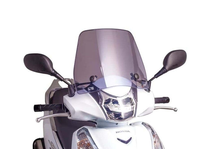 Motorrad Windschild Windschutz Puig Traffic Honda SH 300/i Scoopy 15-17 rauchgrau
