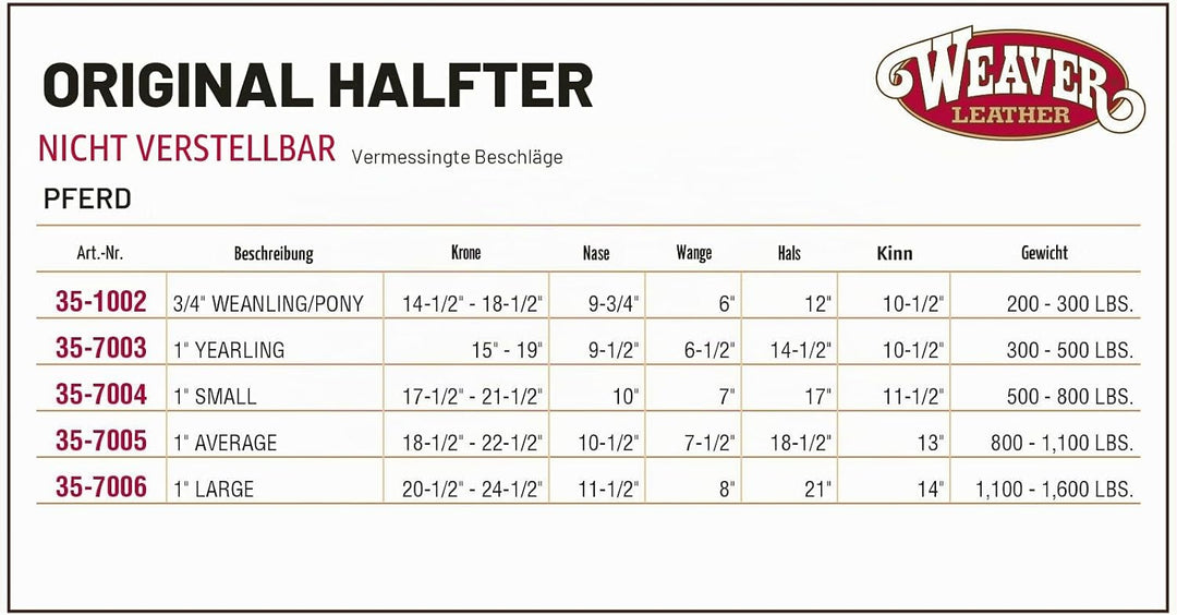 WEAVER Leather, Nicht verstellbares Halfter burgunderfarben Average Horse, burgunderfarben Average H