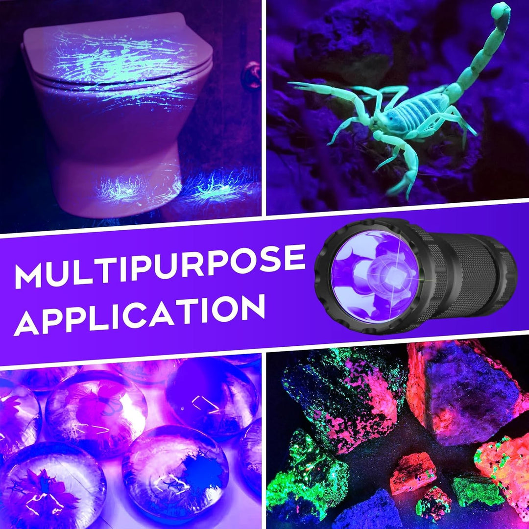 UltraFire UV Taschenlampe 395-405nm Schwarzlicht, 10W Single Mode UV LED Taschenlampe, Kleine Ultrav