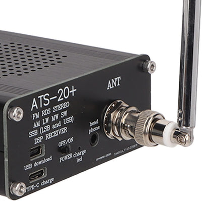 ATS 20+ Funkempfänger, Global Broadcasting World Band Digital Receiver, Tragbarer Hochempfindlicher