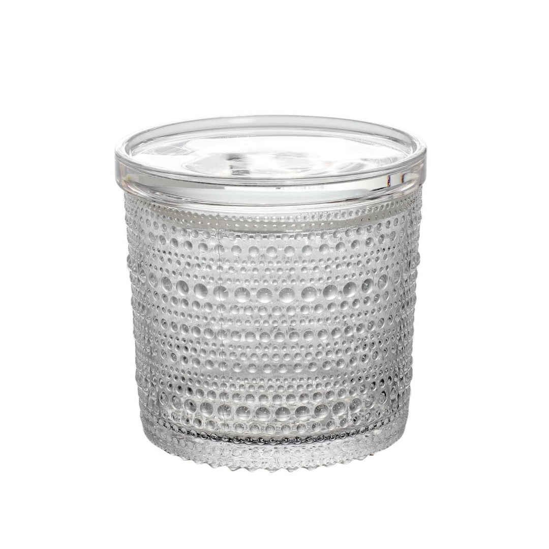 Iittala - Kastehelmi - Vorratsbehälter/Dose mit Deckel/Vorratsglas - 116x114mm - Klar