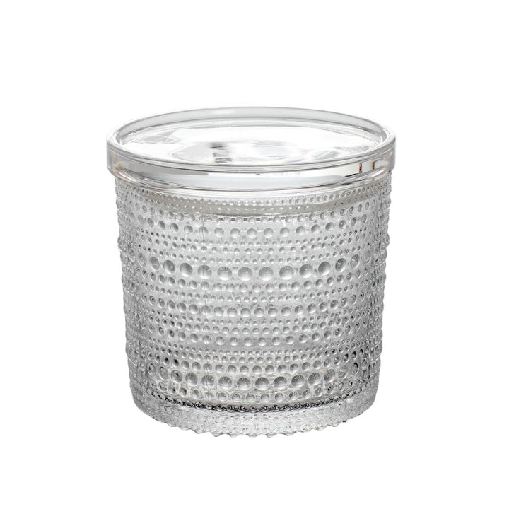 Iittala - Kastehelmi - Vorratsbehälter/Dose mit Deckel/Vorratsglas - 116x114mm - Klar