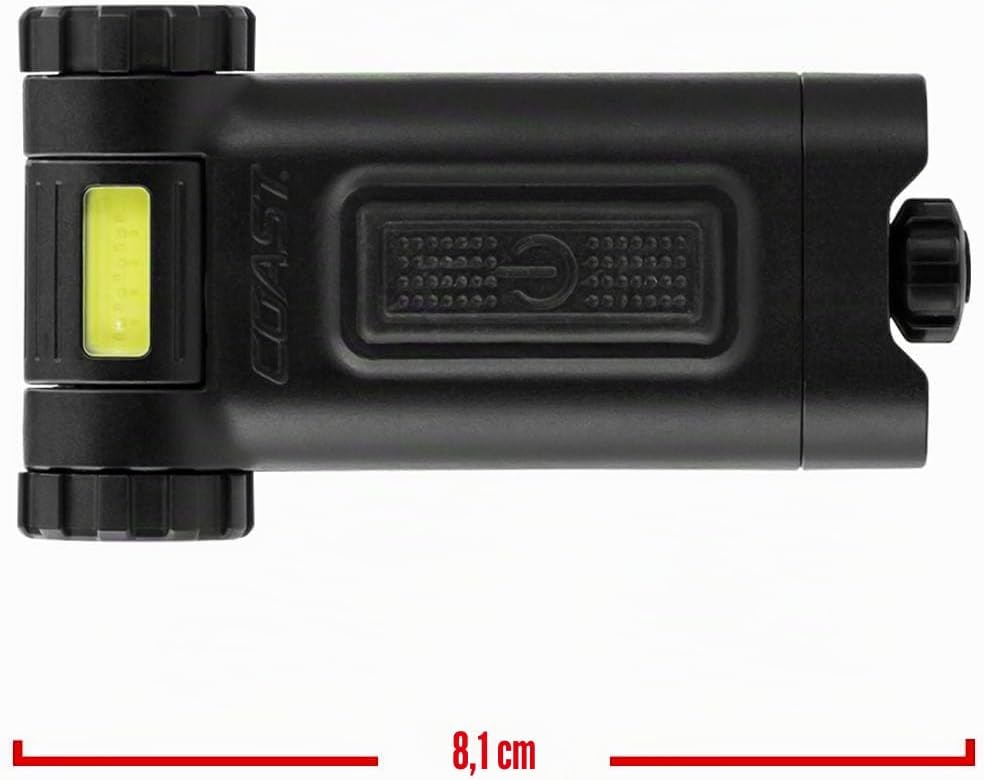 Coast HX4 LED-Klemmleuchte, 80 Lumen, zweifarbig (weisser oder roter Lichtstrahl), magnetisch, mit S