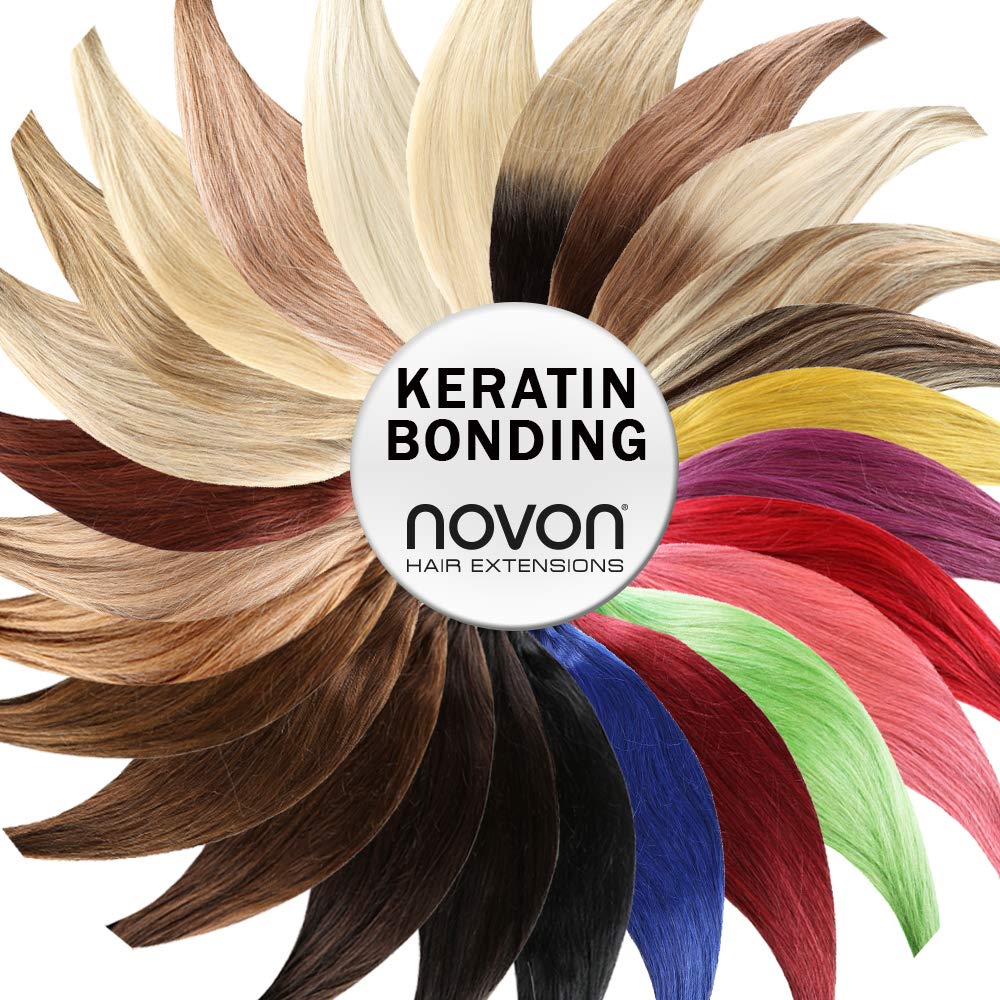 Keratin Bonding - # SILVER - 70cm - 100 Strähnen - 1g - 100% Remy Echthaar Haarverlängerung U-Tip Ex