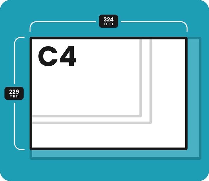 Netuno 250 Versandtaschen DIN C4 Braun 229 x 324 mm 90g braune Versandtaschen gross mit Fenster link