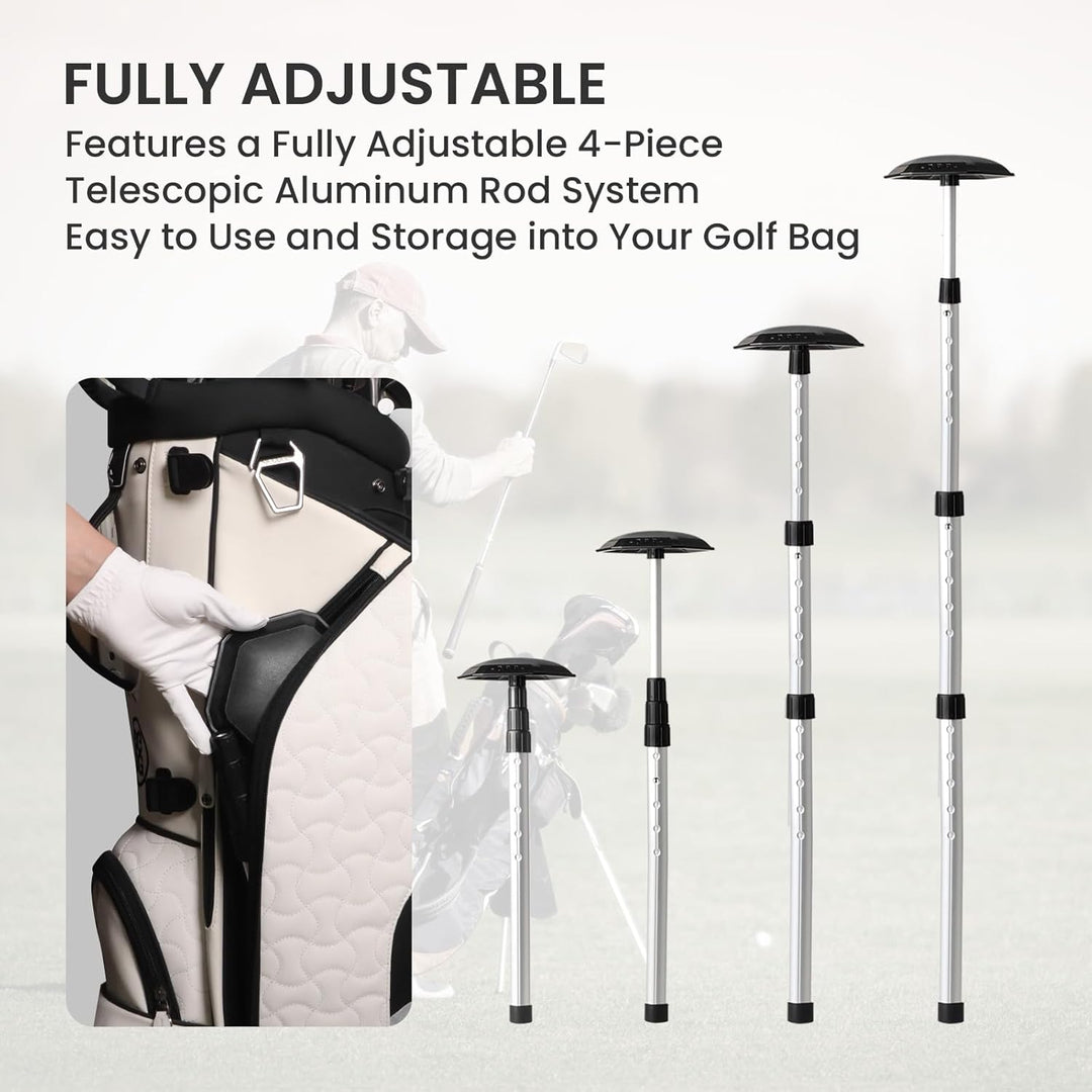 LOVMEAD Golf Travelcover, Golf Protector Travel Covers Support System Backbone-Reiseabdeckung aus Al