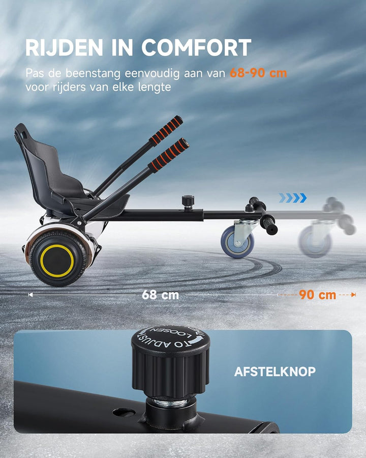 CO-Z Hoverboard Sitz Hoverkart Gokart Sitz für 6,5 Zoll 8,5 und 10 Zoll Hoverboards Sitzscooter Sitz
