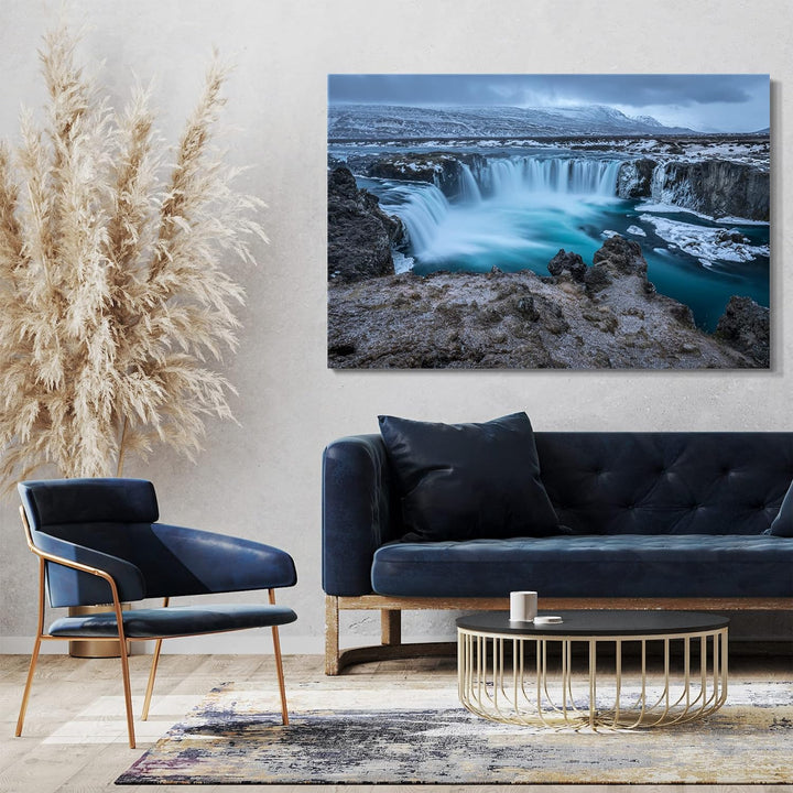 Printed Paintings Leinwand (120x80cm): Niagara-Falls Traum-Landschaft Wasser See Natur-Bilder was 12