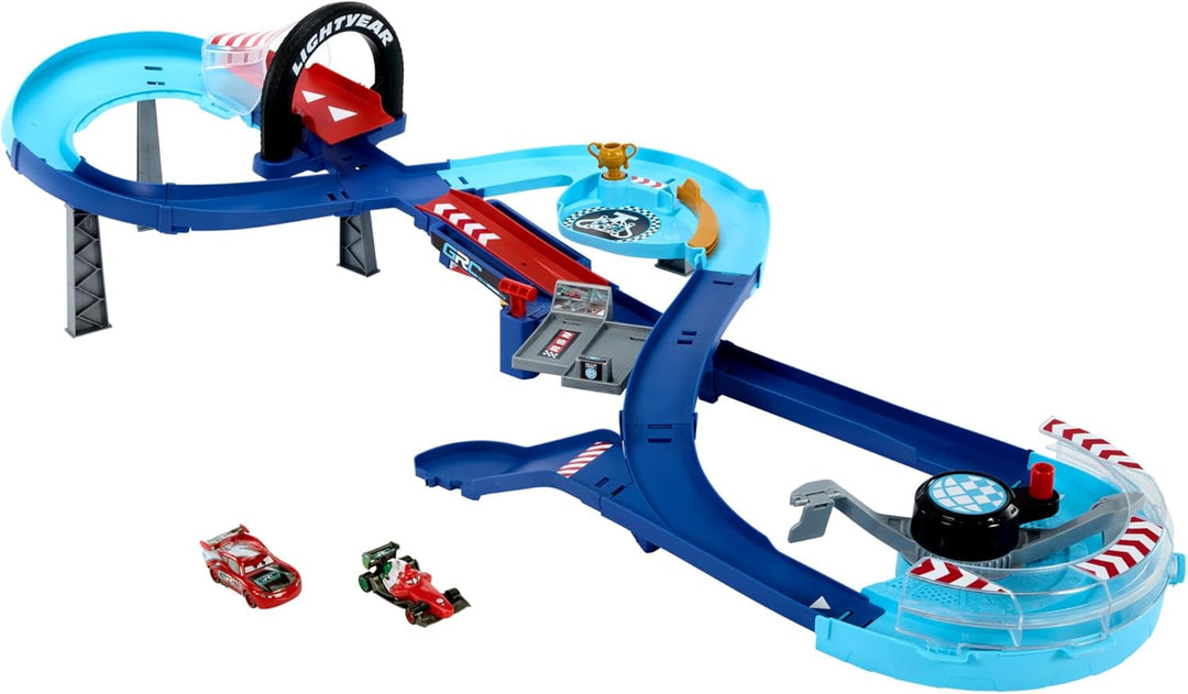 Mattel Disney und Pixar Cars Spielset mit 2 Spielzeugautos, Lightning McQueen und Francesco Bernoull