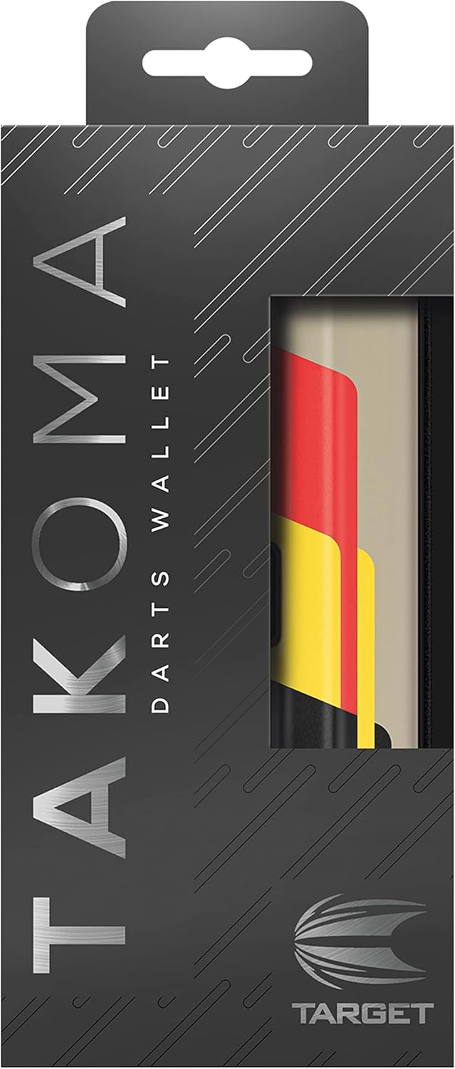 Target Darts Unisex-Adult Dimitri Van den Bergh Takoma Darts Tasche, Sand, Schwarz, Gelb and Roter,